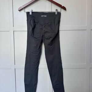 DFYNE Medium Dark Grey Active Leggings with Branded Waistband